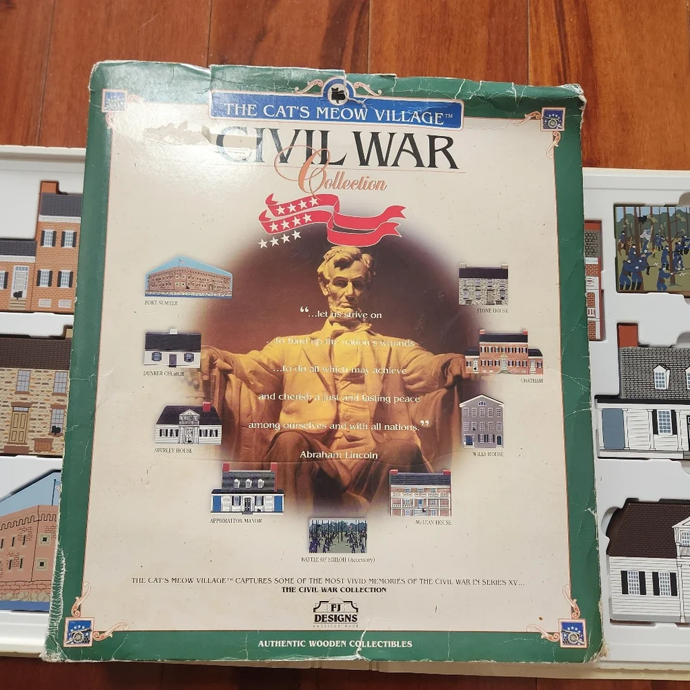 Cat's Meow Village Civil War Collection Complete Set